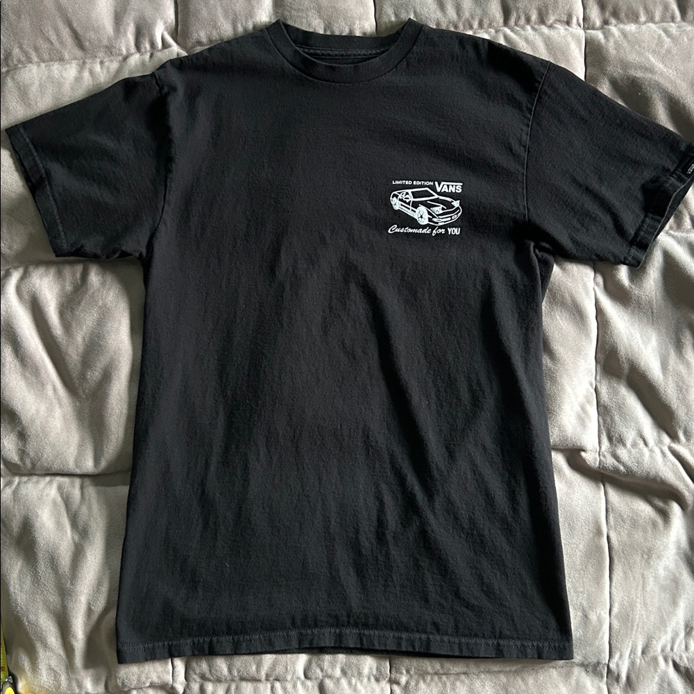 Vans men’s black tee a touch of class cars graphic size medium